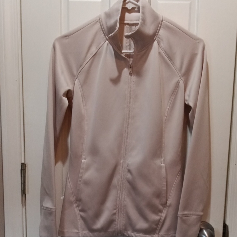 Layer 8 Women's Light Tan Zip-Up Hoodie